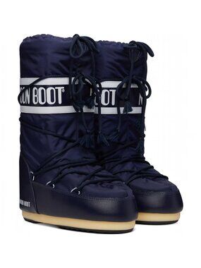 Moon Boot Icon Nylon Navy Men’s Boots EU 45/47 US 11-13 NIB